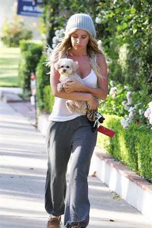 Ashley Tisdale leaving home in Studio City on May 23, 2012 