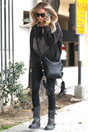 Ashley Tisdale goes shopping in West Hollywood on April 25, 2012