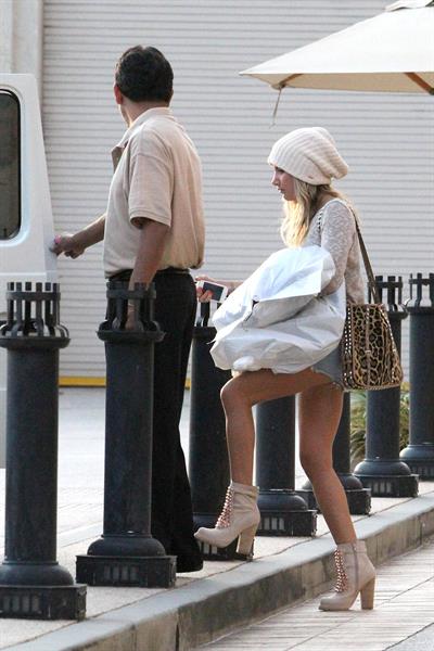 Ashley Tisdale leaving Barneys New York in Los Angeles 11/26/12 