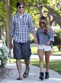 Ashley Tisdale walking around Toluca Lake May 5, 2012
