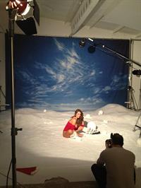 Lucy Pinder Nuts 2012 Christmas photoshoot