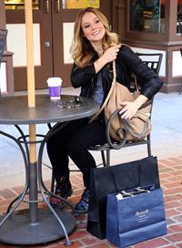 Kristen Bell out shopping at The Americana at Brand in Glendale 10/30/12