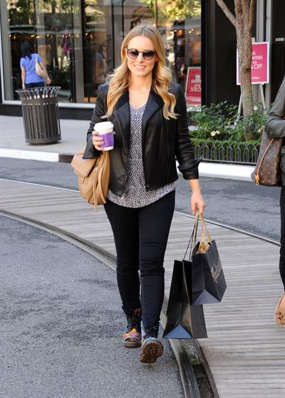 Kristen Bell out shopping at The Americana at Brand in Glendale 10/30/12