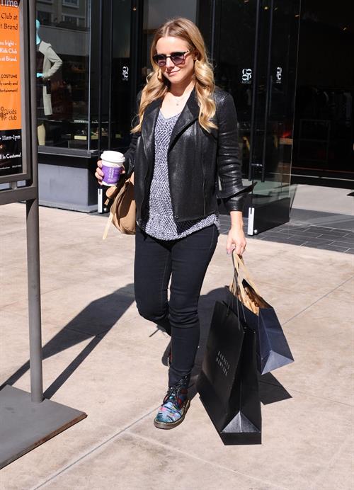 Kristen Bell out shopping at The Americana at Brand in Glendale 10/30/12