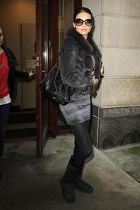 Adriana Lima leaving a medical office in New York City on November 8, 2011 