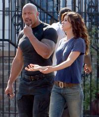 Adrianne Palicki on set of G.I. Joe 2 on August 29, 2011 