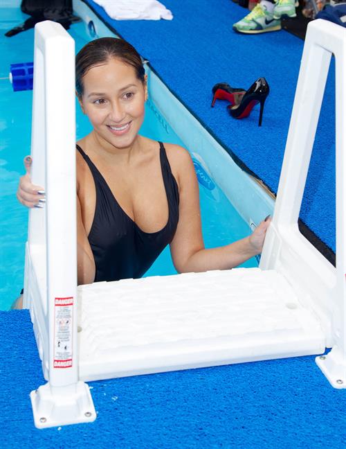 Adrienne Bailon – Swim for Relief Benefit, NY 10/9/13  