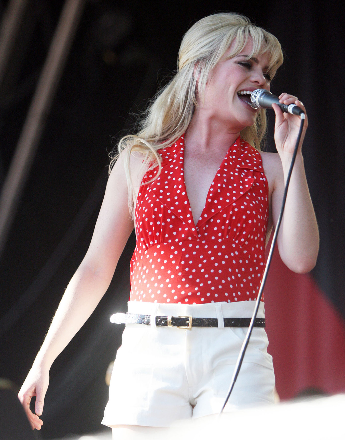 Aimee Anne Duffy Pictures Aimee Anne duffy performing on stage during the 2009 V Festival on April 5, 2010