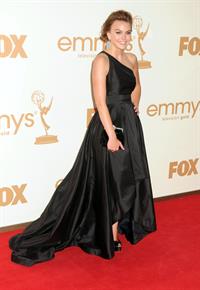 Aimee Teegarden 63rd annual Primetime Emmy Awards held at Nokia Theatre in Los Angeles on September 18, 2011