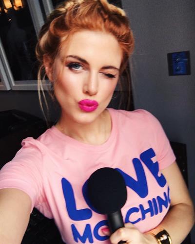 Ashley James taking a selfie