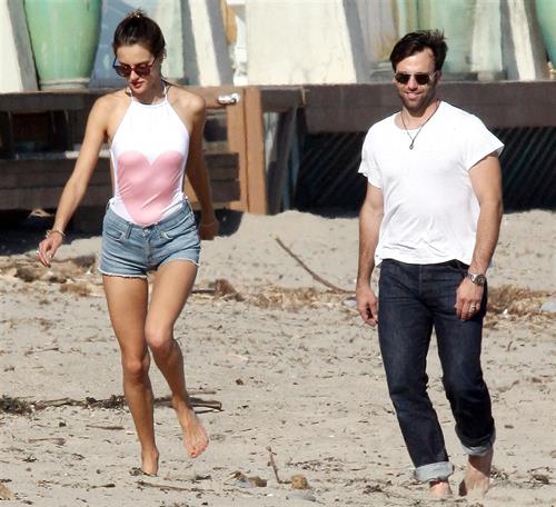 Alessandra Ambrosio at Malibu Beach on May 29, 2011