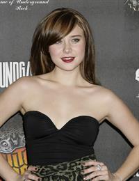 Alessandra Torresani attends the Guitar Hero Warriors of Rock launch in Hollywood on September 27, 2010 