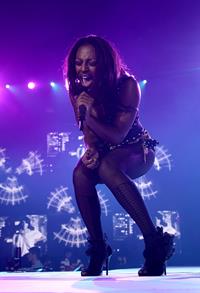 Alexandra Burke performs at the Jingle Bell Ball at the O2 Arena on December 4, 2010