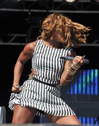 Alexandra Burke party in the park on July 22, 2012