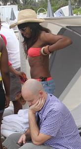 Alexandra Burke bikinis Miami on March 6, 2011 