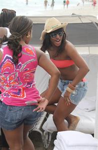 Alexandra Burke bikinis Miami on March 6, 2011 