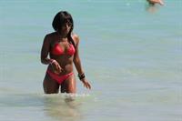 Alexandra Burke bikini candids Miami March 7, 2011 