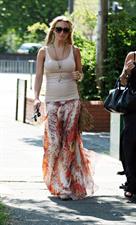 Alex Curran walking in Liverpool on July 14, 2011