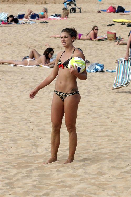 Alex Morgan bikini candids in Hawaii 12/19/12 