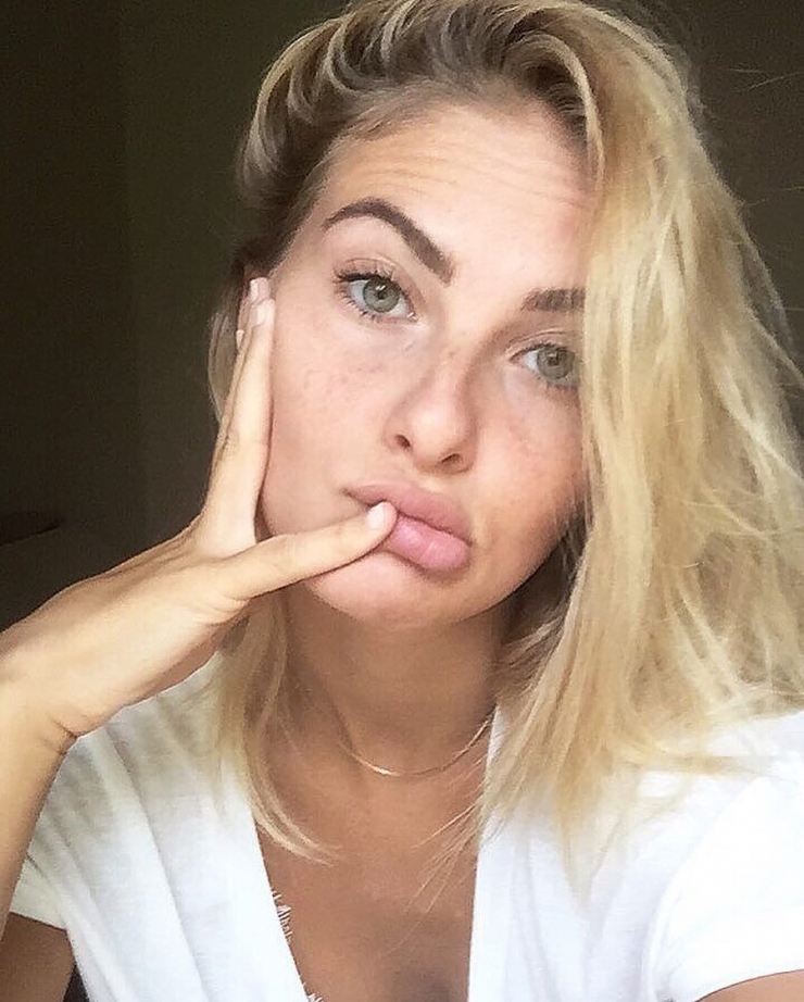 Selena Weber taking a selfie