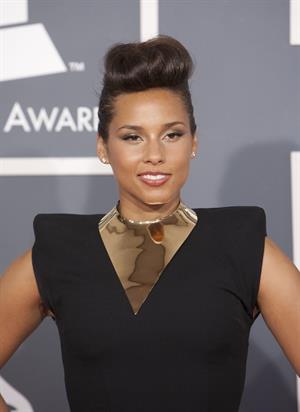 Alicia Keys attends the 54th annual Grammy Awards on February 12, 2012