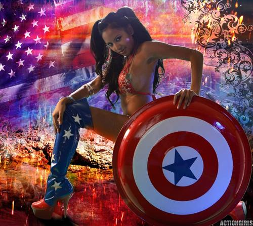 Debbie Sath in a bikini