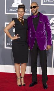 Alicia Keys attends the 54th annual Grammy Awards on February 12, 2012
