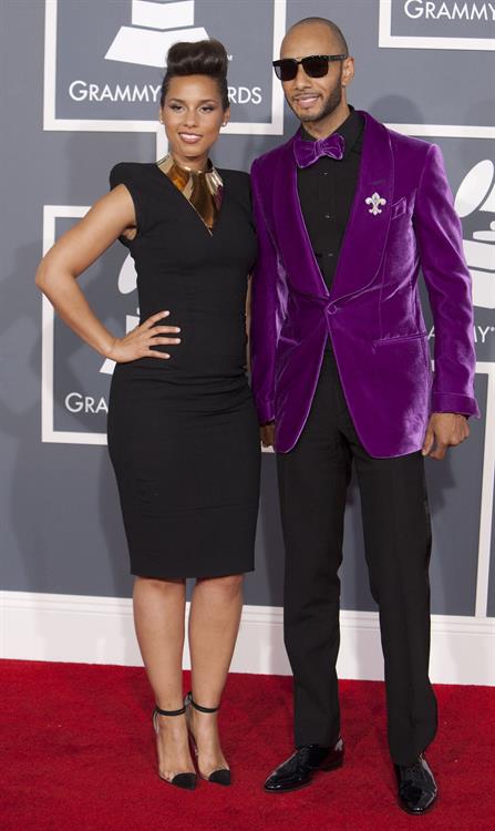 Alicia Keys attends the 54th annual Grammy Awards on February 12, 2012