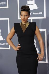 Alicia Keys attends the 54th annual Grammy Awards on February 12, 2012