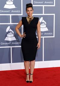 Alicia Keys attends the 54th annual Grammy Awards on February 12, 2012