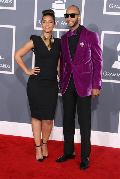 Alicia Keys attends the 54th annual Grammy Awards on February 12, 2012