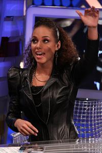 Alicia Keys appearing on the Spanish tv show El Hormiguero on January 19, 2010 
