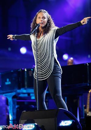 Alicia Keys World Cup Kick Off Celebration Concert on June 10, 2010 