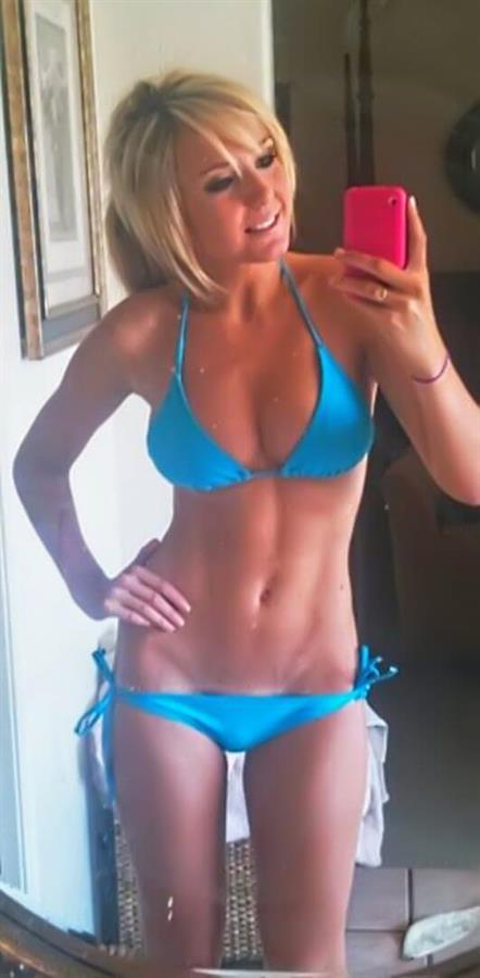 Jessica Nigri in a bikini taking a selfie