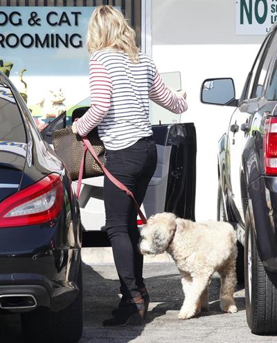 Ali Larter at the dog groomers in Los Angeles 10/22/13  