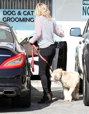 Ali Larter at the dog groomers in Los Angeles 10/22/13  
