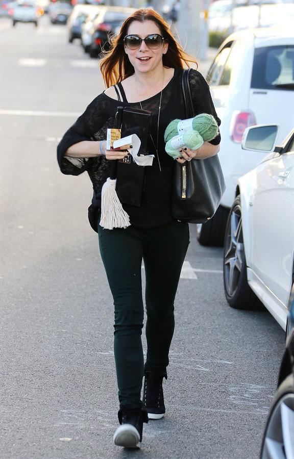 Alyson Hannigan Goes shopping in Santa Monica (November 7, 2013) 