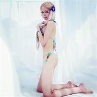 Valeria Lukyanova in a bikini