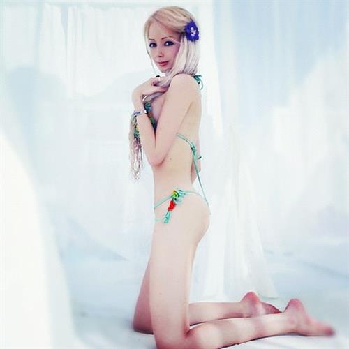 Valeria Lukyanova in a bikini