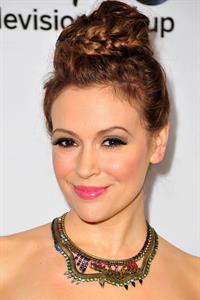 Alyssa Milano 2013 TCA Winter Press Tour - Disney ABC Television Group Red Carpet Gala (Jan 10, 2013) 