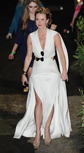 Amanda Holden leaving BGT semi finals on May 8, 2012