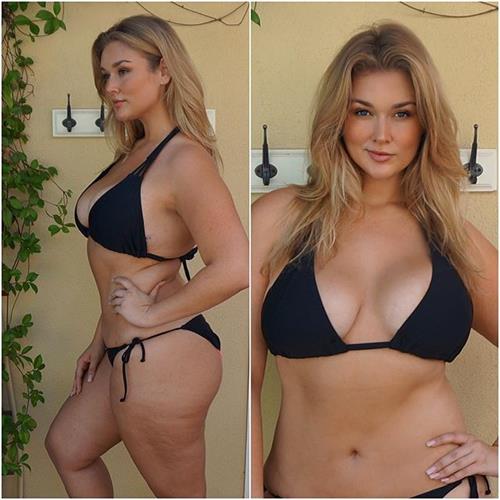 Hunter McGrady in a bikini