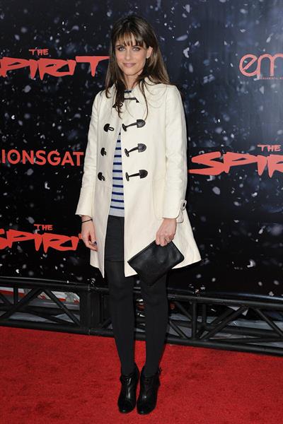 Amanda Peet the Spirit premiere in Los Angeles 