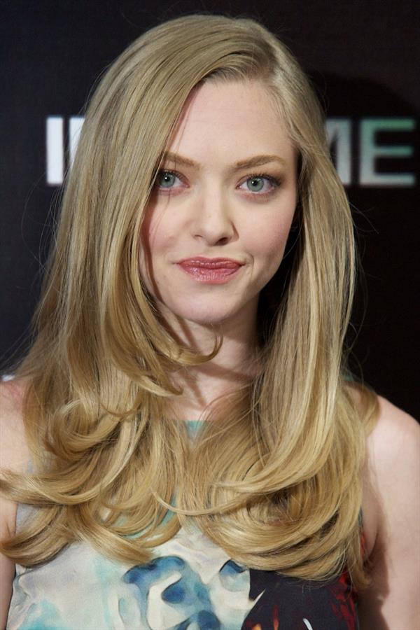 Amanda Seyfried at In Time photocall in Madrid Spain on November 3, 2011 