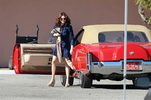 Amanda Seyfried on set of Lovelace in Los Angeles on January 5, 2012 