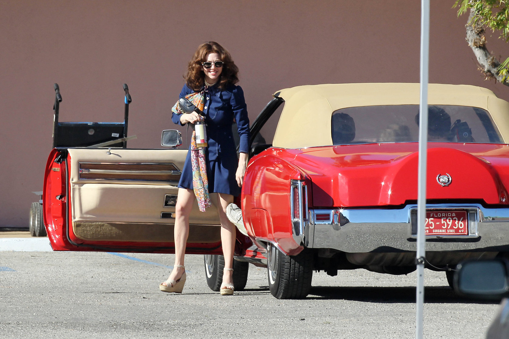 Amanda Seyfried on set of Lovelace in Los Angeles on January 5, 2012 