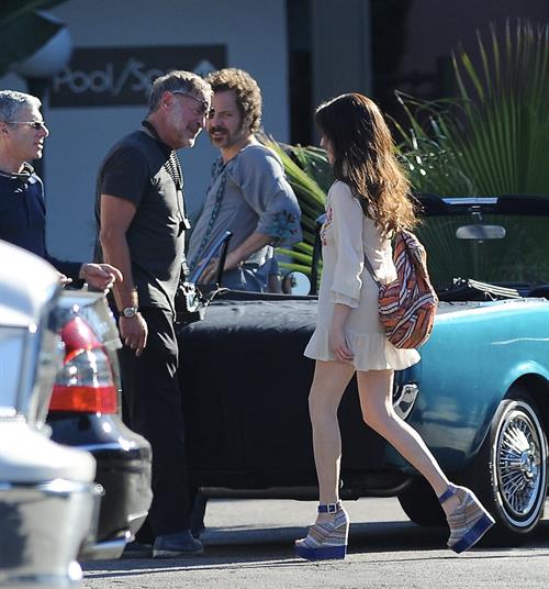 Amanda Seyfried on set of Lovelace in Los Angeles on January 5, 2012 