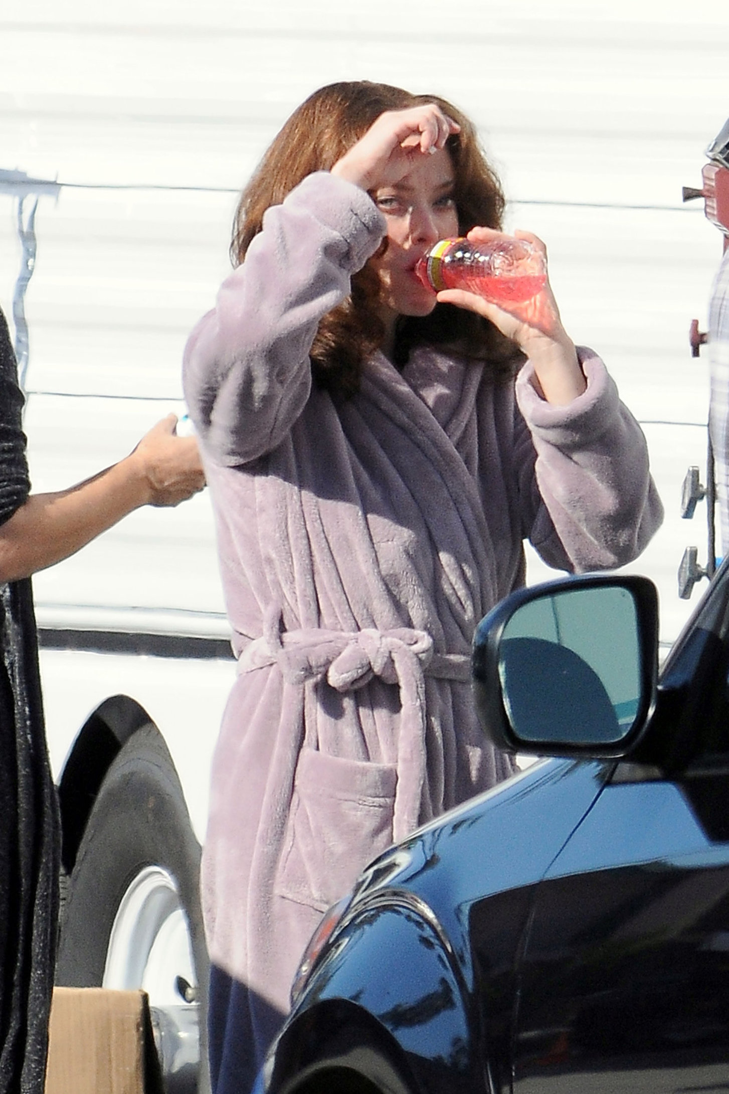 Amanda Seyfried on set of Lovelace in Los Angeles on January 5, 2012 