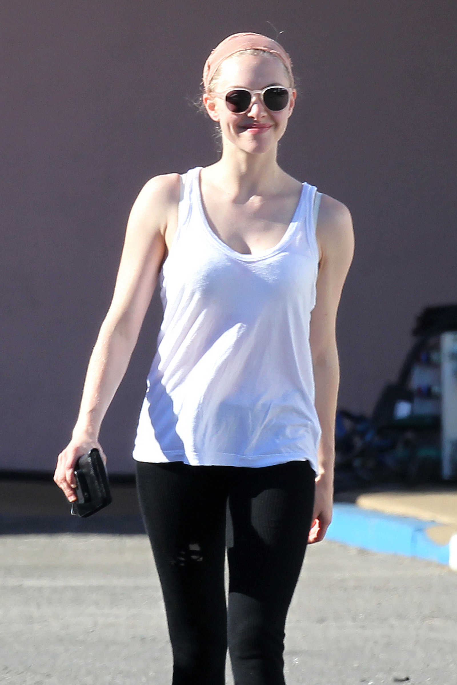 Amanda Seyfried on set of Lovelace in Los Angeles on January 5, 2012 