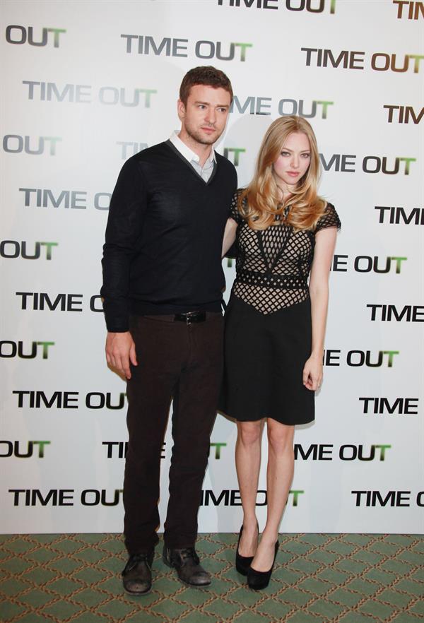 Amanda Seyfried Time Out photocall at Bristol Hotel in Paris on November 4, 2011 